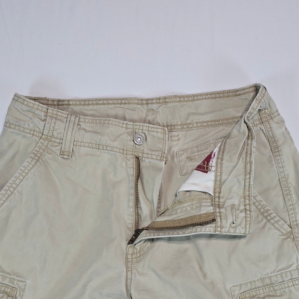 Levis Mens Cargo Shorts Khaki Tan Cotton Multi Pocket Size 31 Utility‎ Casual - Picture 11 of 16